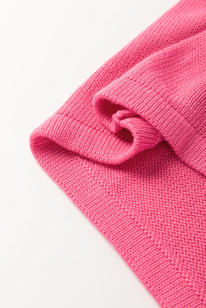 pink sweater tank top