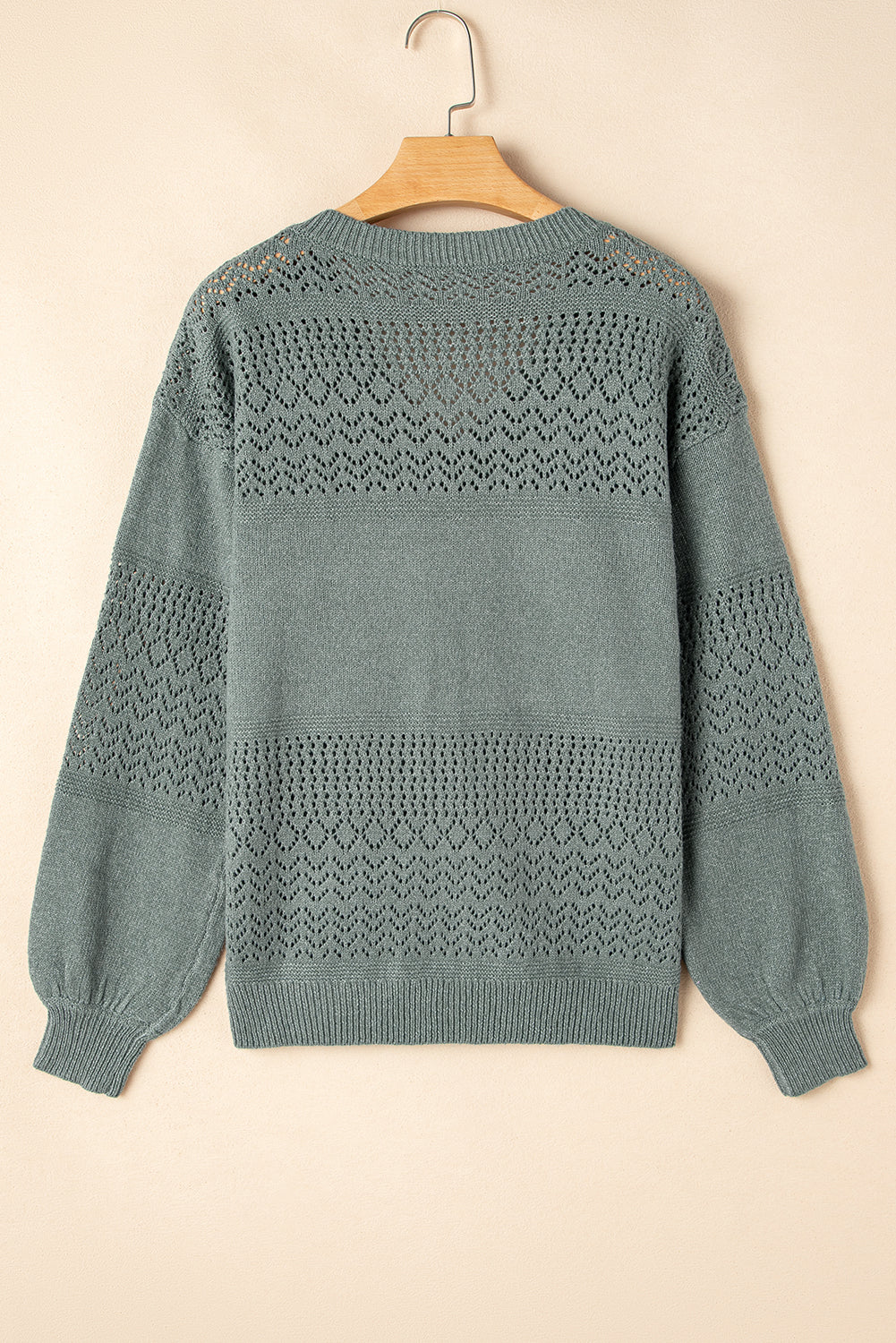v neck drop shoulder sweater