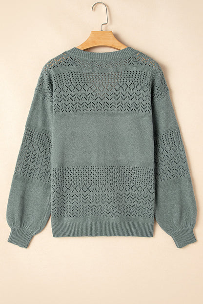 v neck drop shoulder sweater