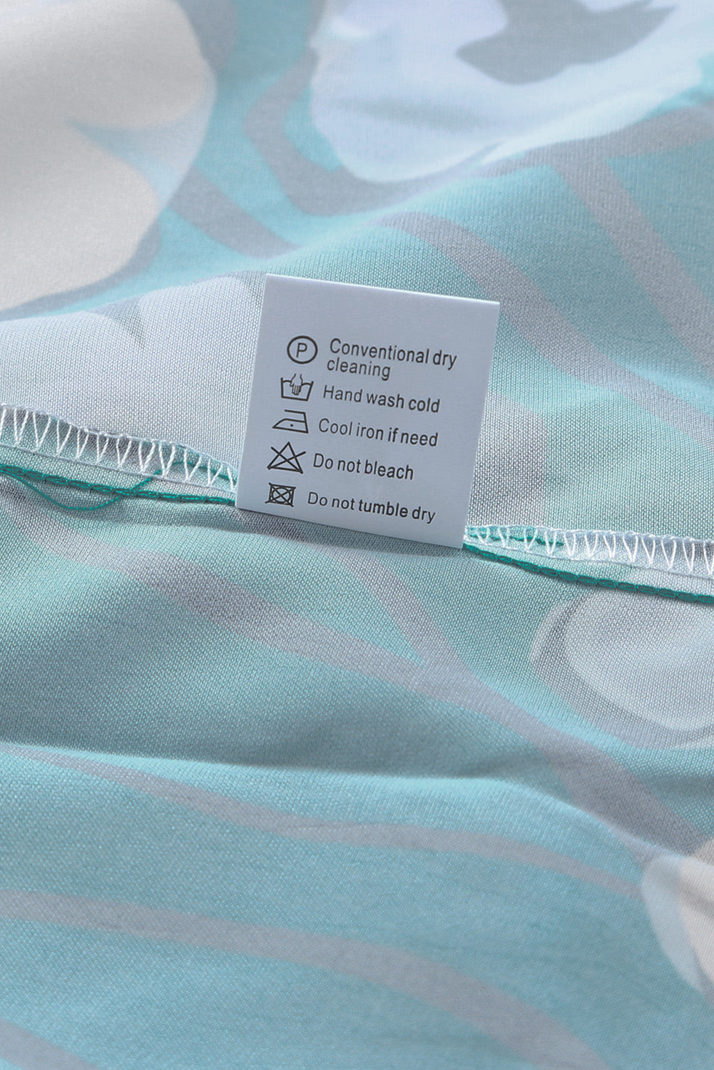 Floral Mock Neck Ruffle Sleeve Blouse