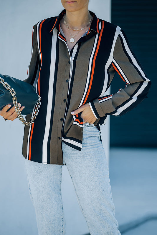 Elegant Striped Shirt for Stylish Women