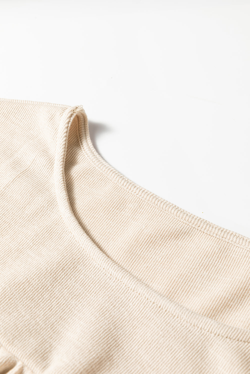 ribbed long sleeve top