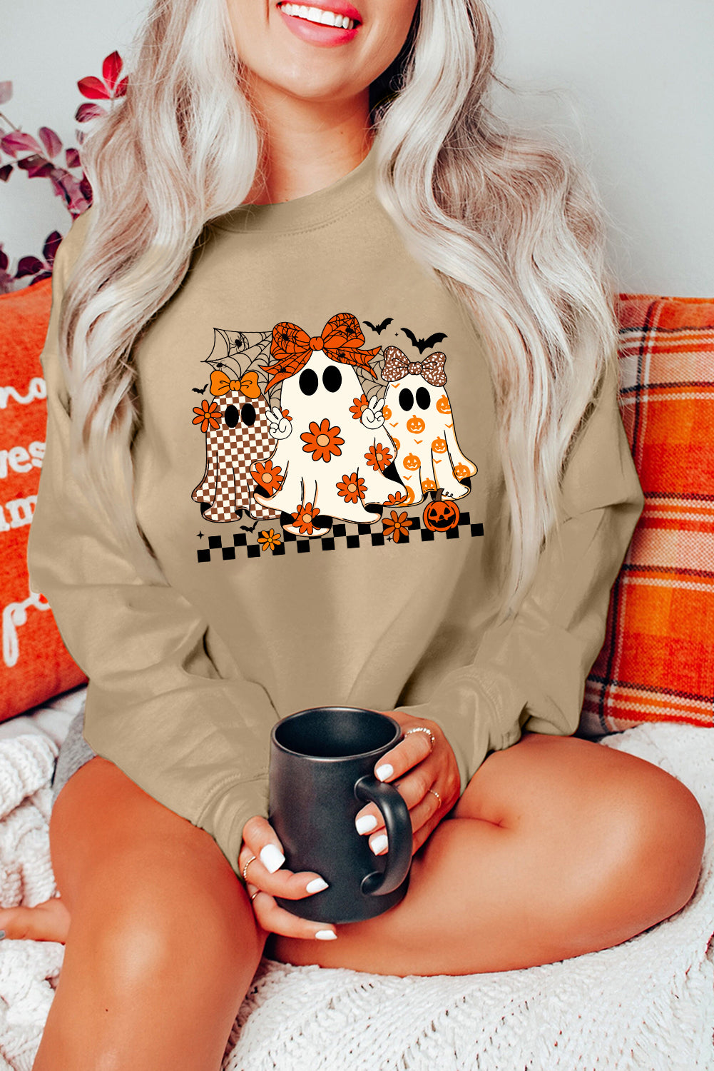 halloween graphic sweatshirt