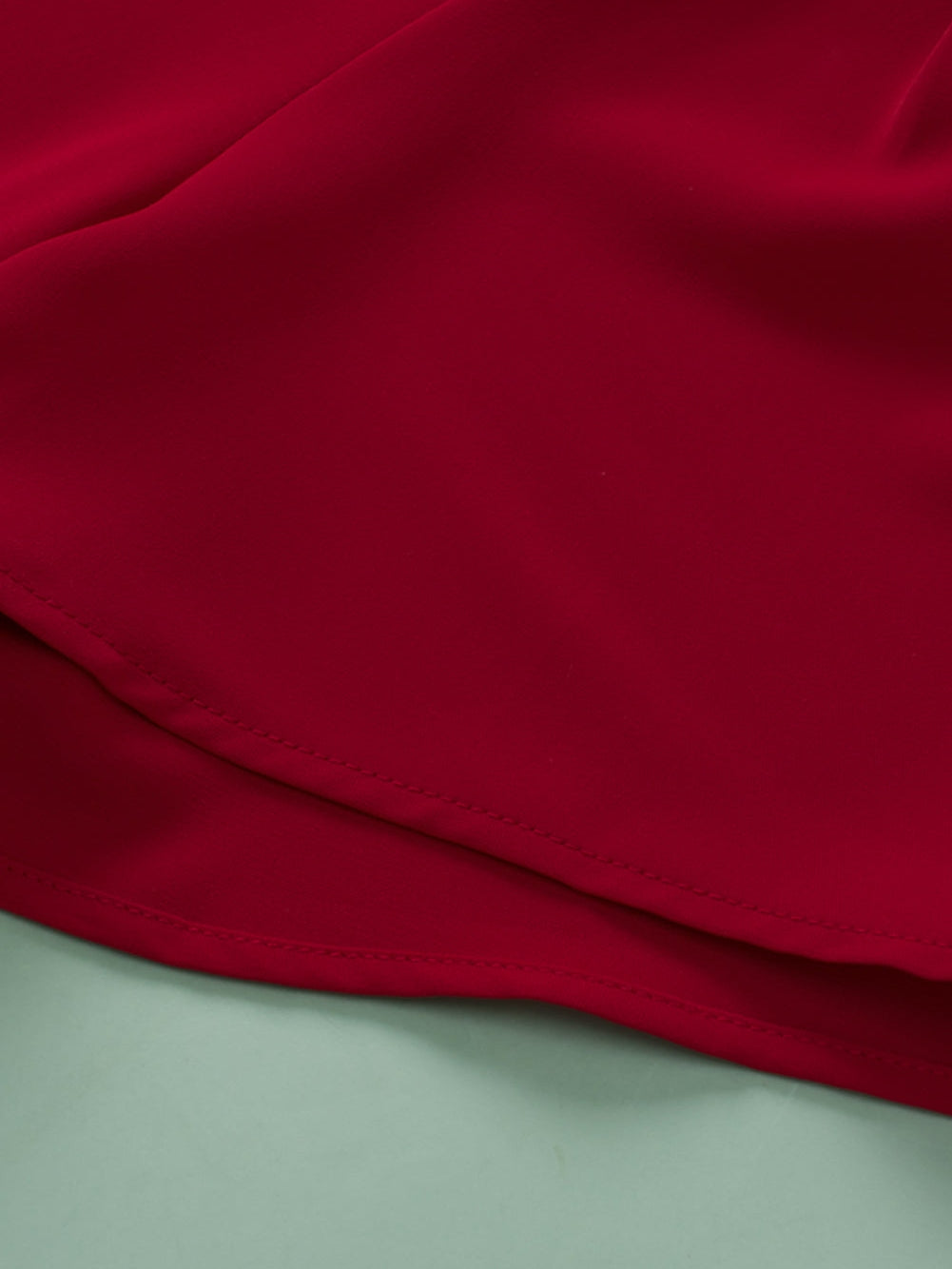 Red Dahlia Keyhole Pleated Crew Neck Plus Size T Shirt