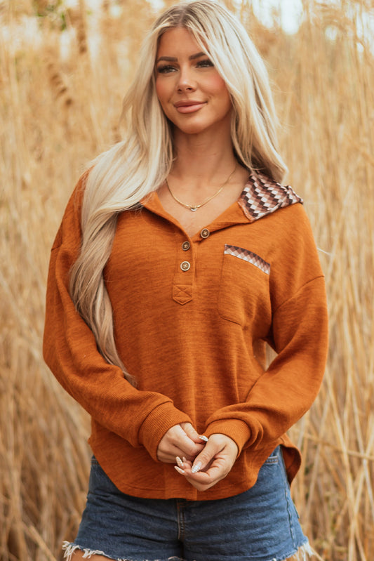 womens henley top
