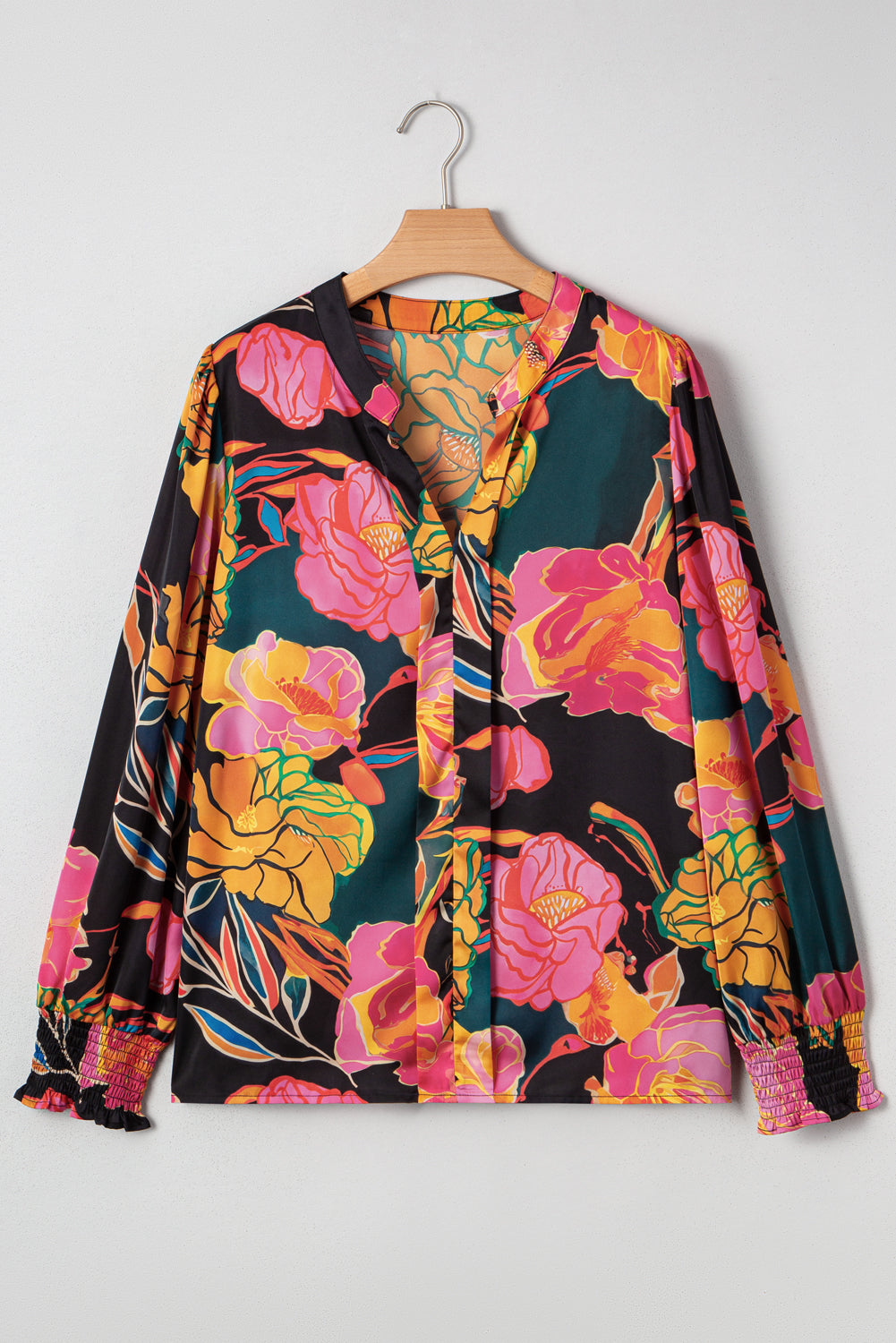floral print blouse