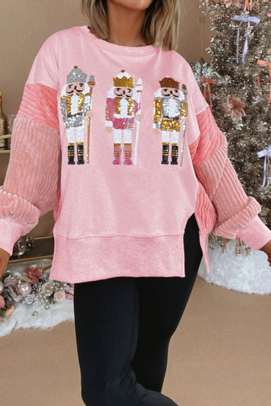 sequin graphic sweatshirt