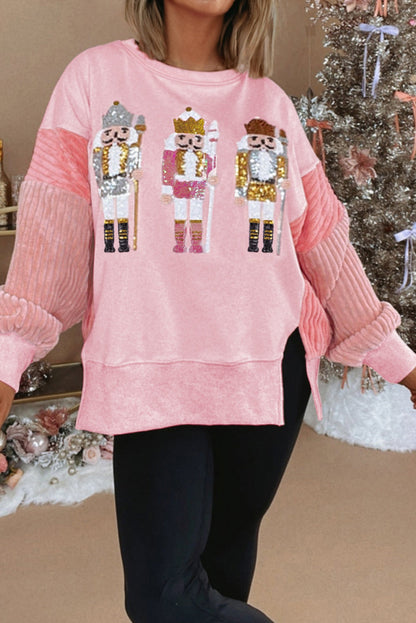 sequin graphic sweatshirt