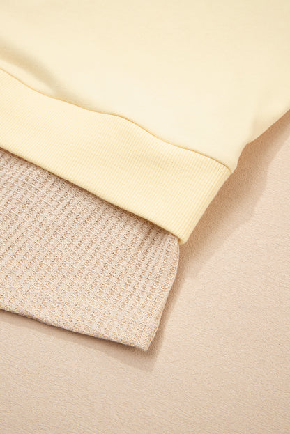 2 in 1 patchwork sweatshirt