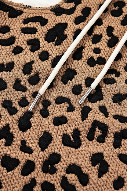 leopard patchwork jacket