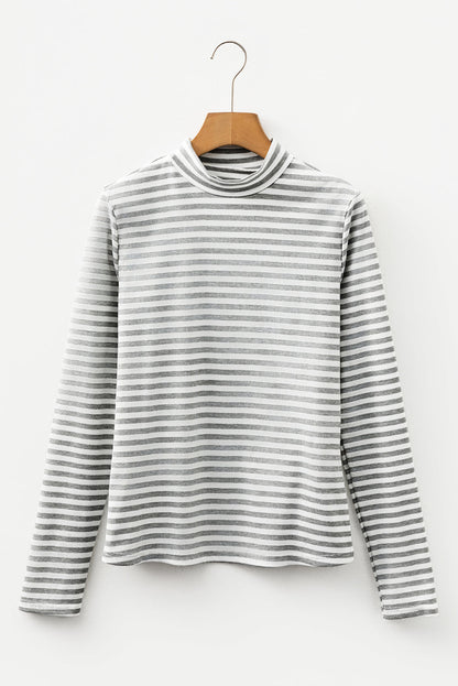 striped long sleeve top