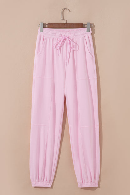 light pink jogger pants