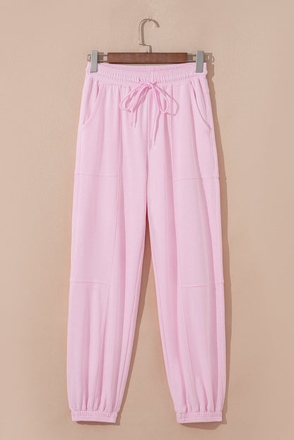 light pink jogger pants