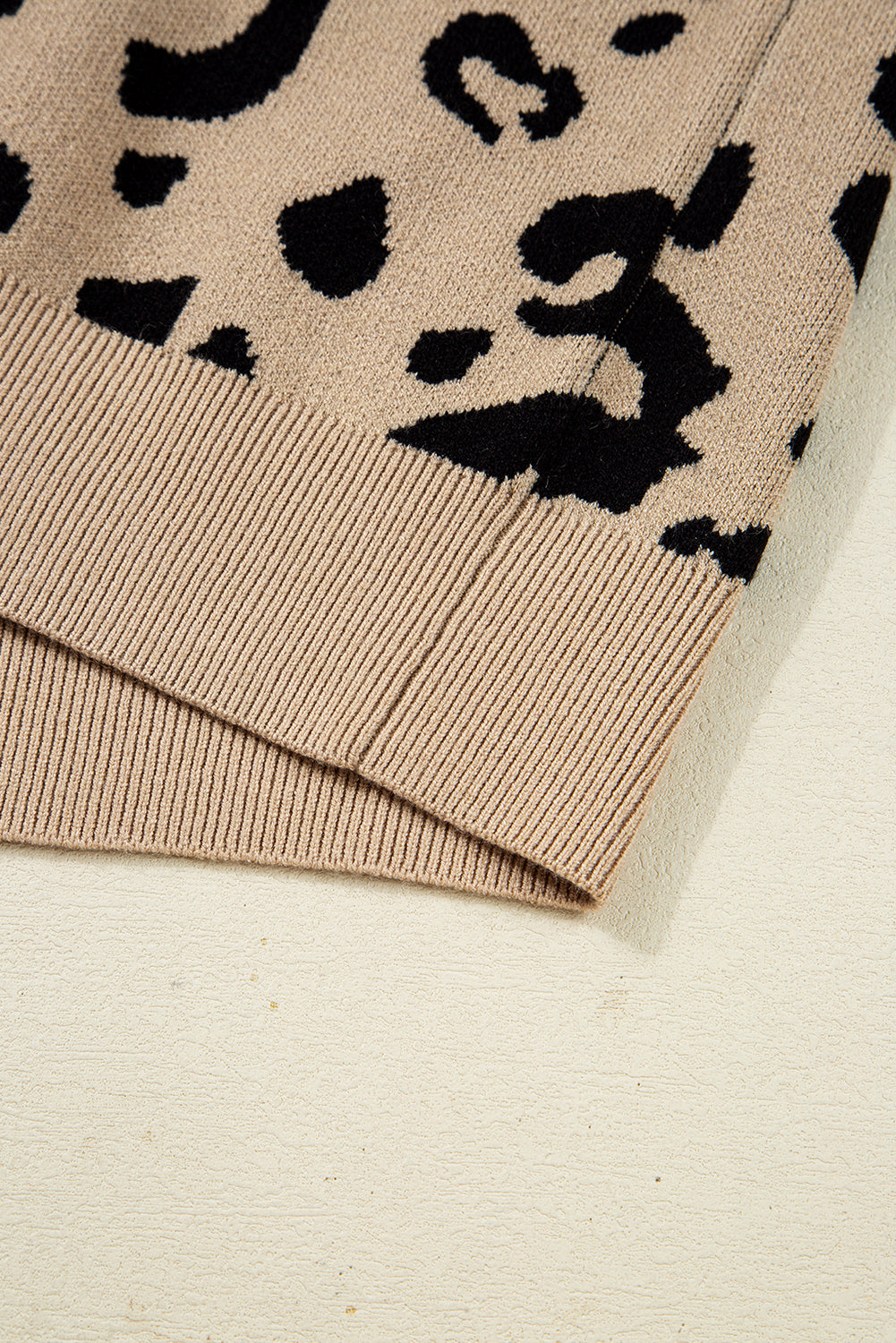 brown leopard sweater