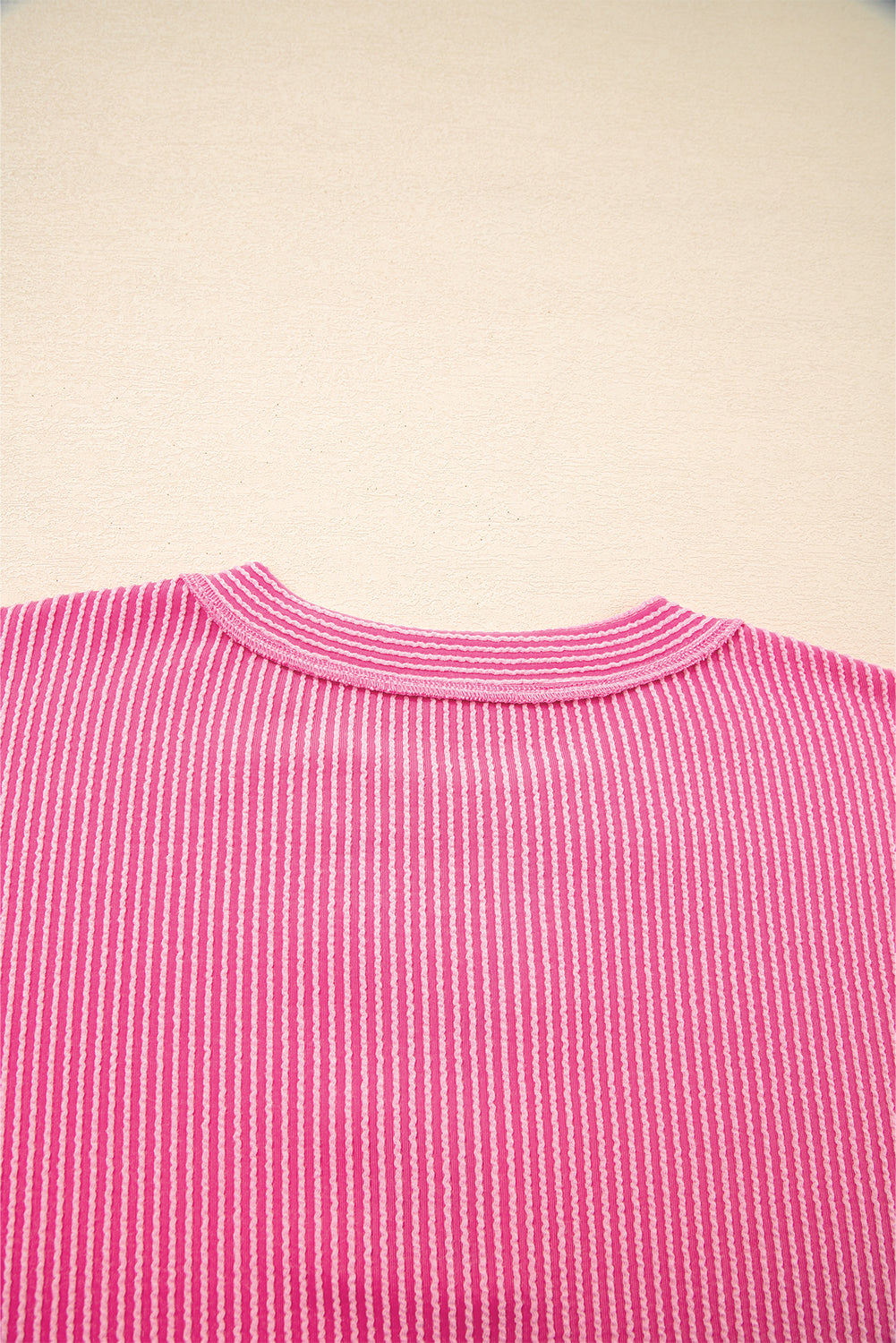 color block long sleeve top