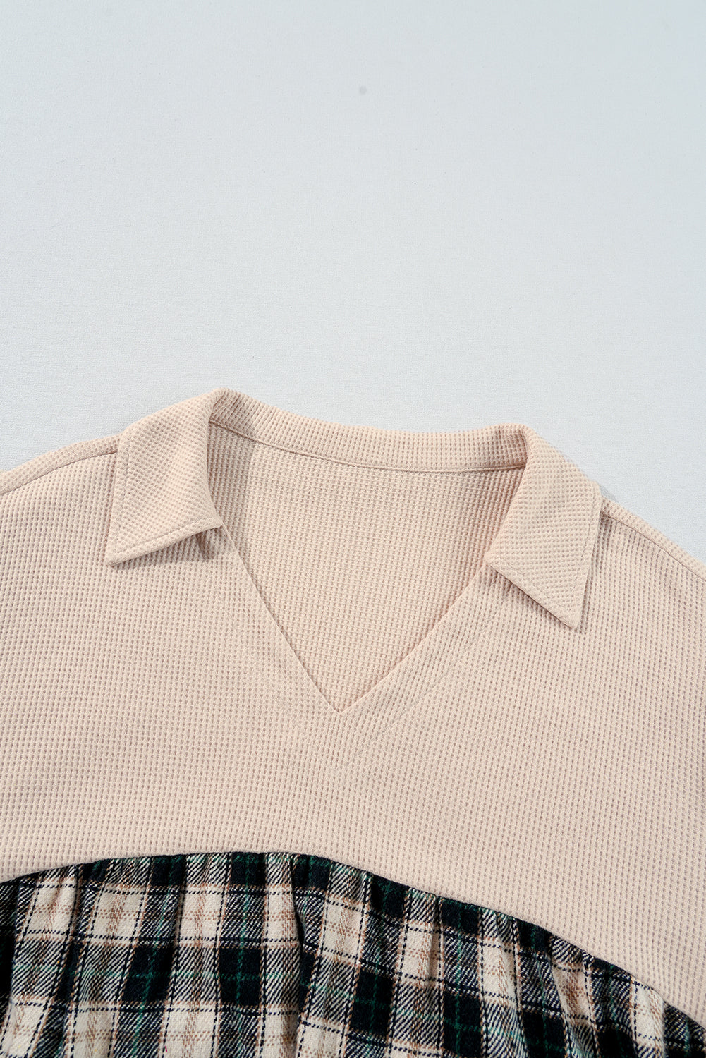 plaid plus size dress