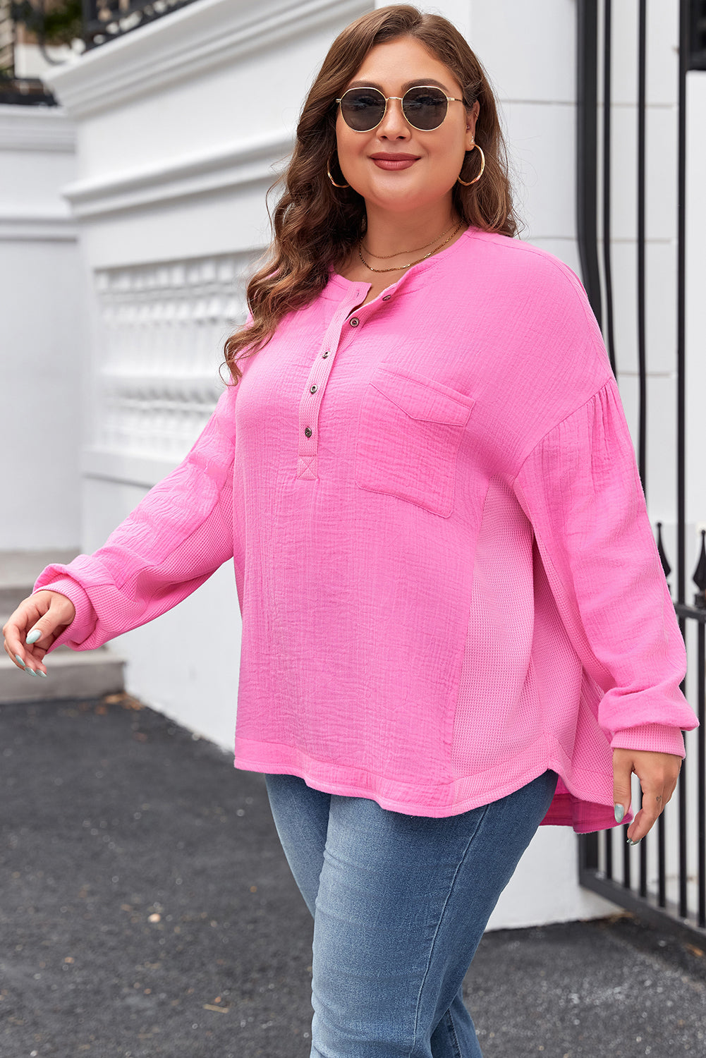 pink plus top