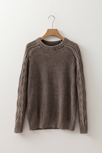 dark brown sweater