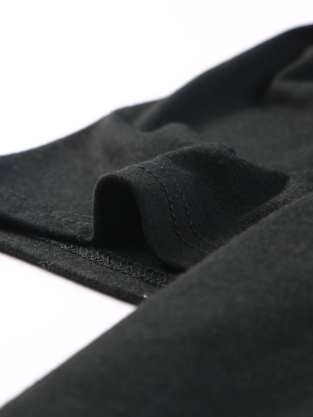 Black Plus Size Square Neck Ruched Shoulder Short Sleeve Top