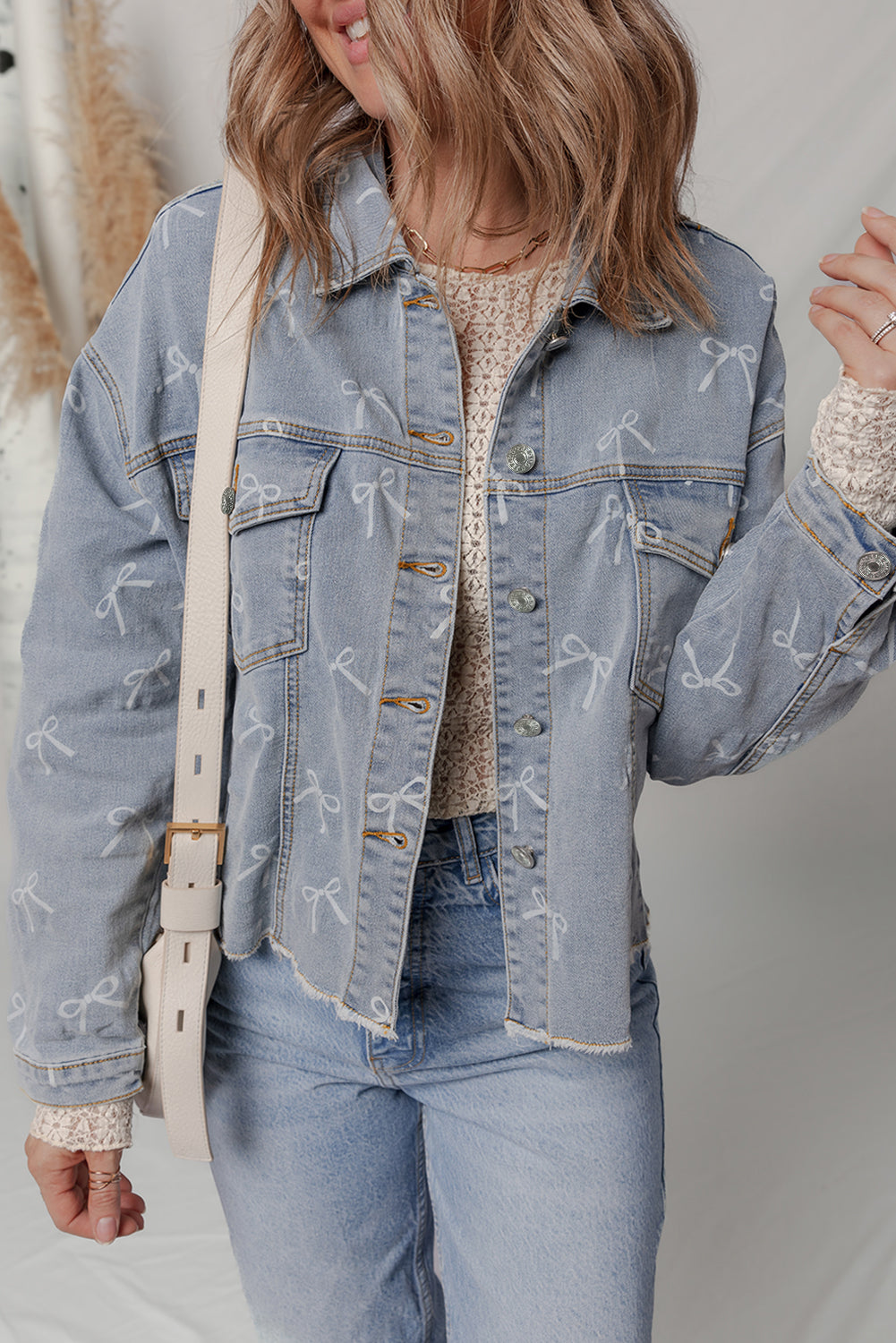 Raw Hem Denim Jacket