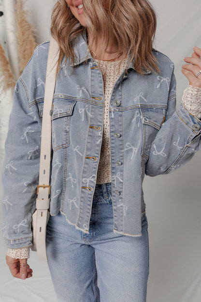 Raw Hem Denim Jacket