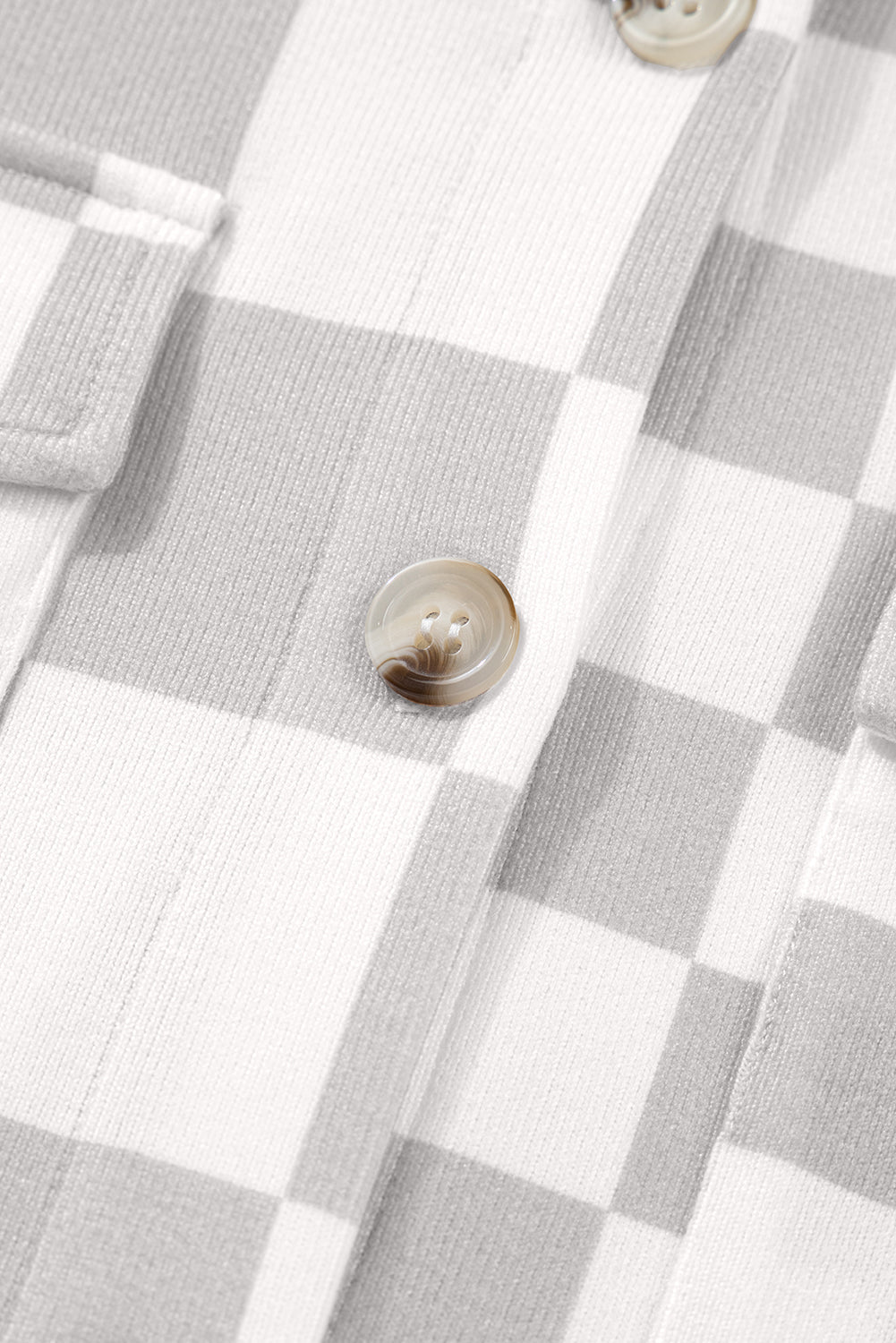 Khaki Checkered Buttoned Down Casual Western Jacket