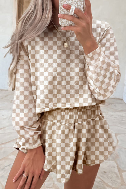 checkered 2pcs outfit