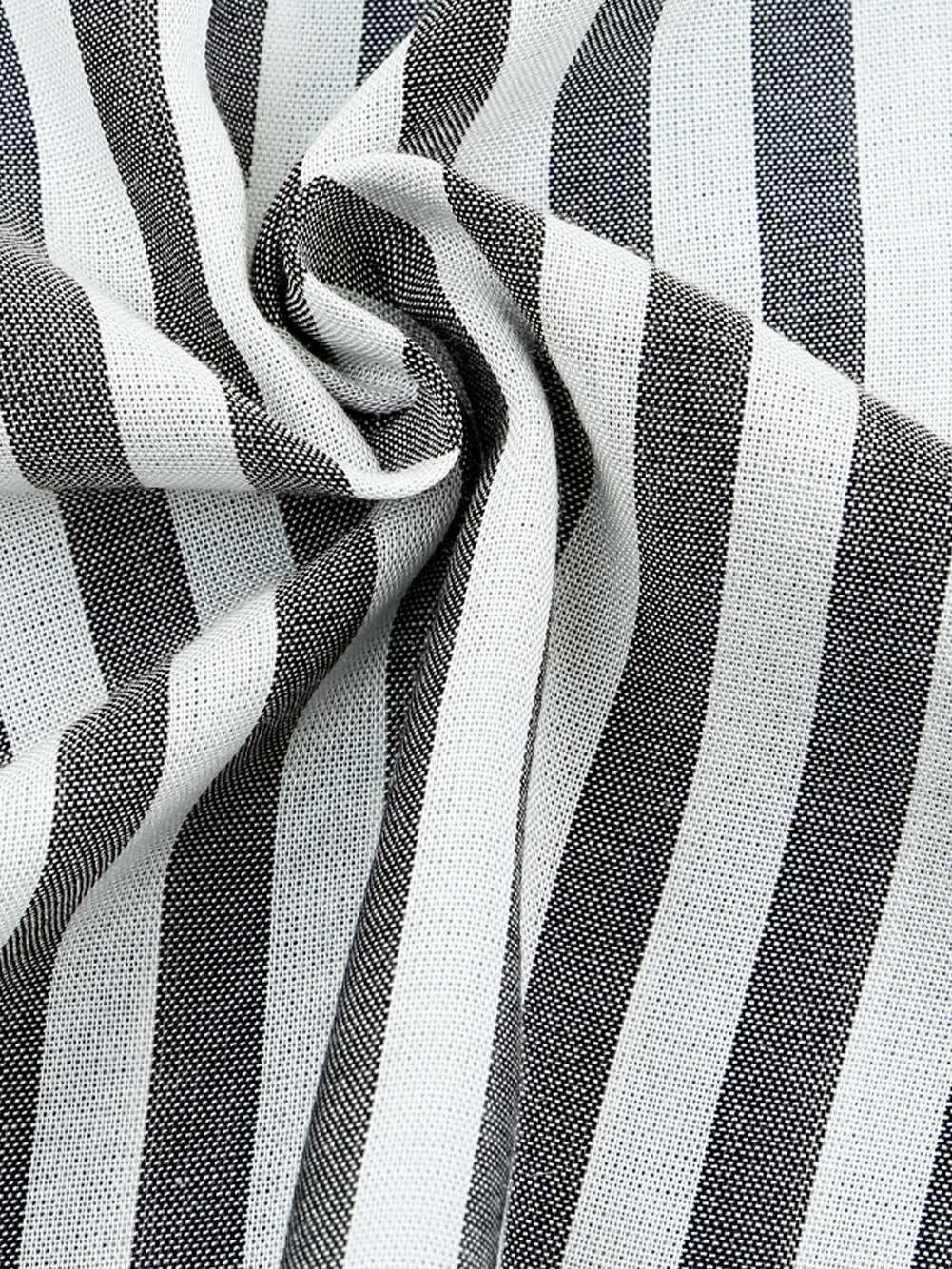 Check Print Buttons Lace-Up Shirt Dress