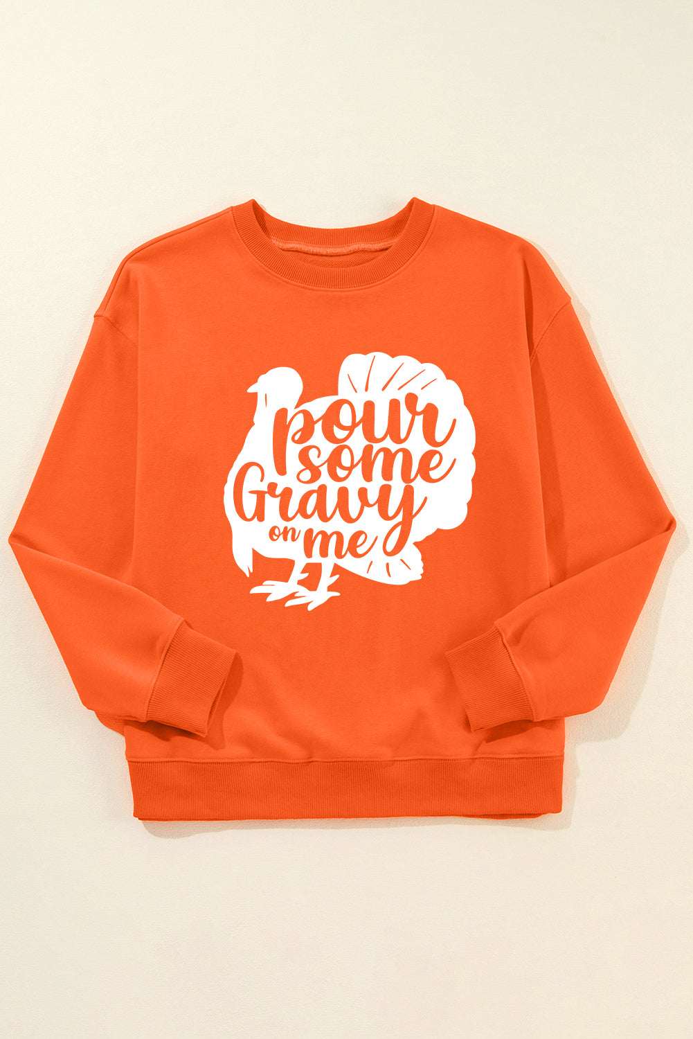 orange graphic sweatshirt