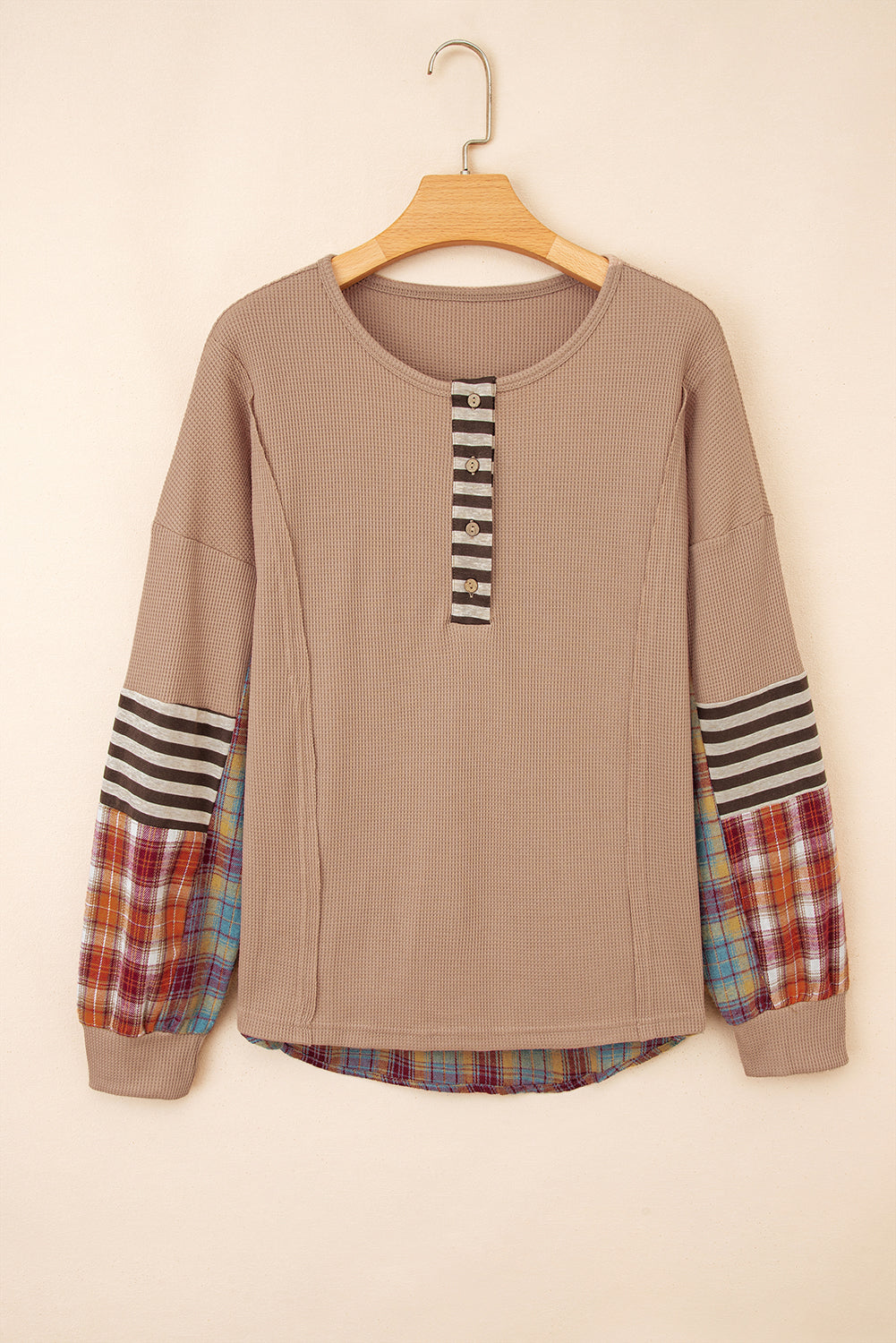waffle long sleeve top