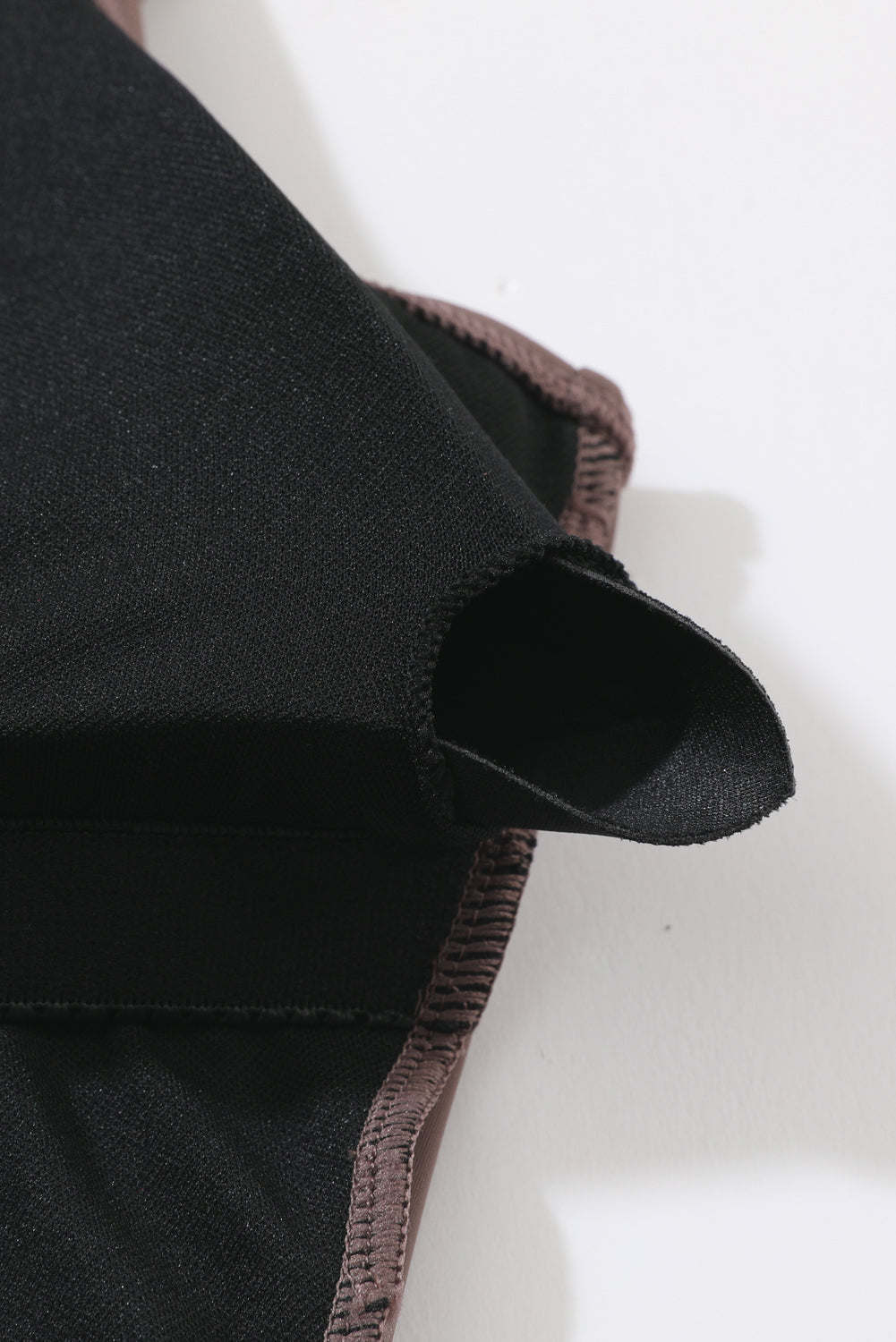 Coffee Brown Knotted Split Sheath Style Swim Dress