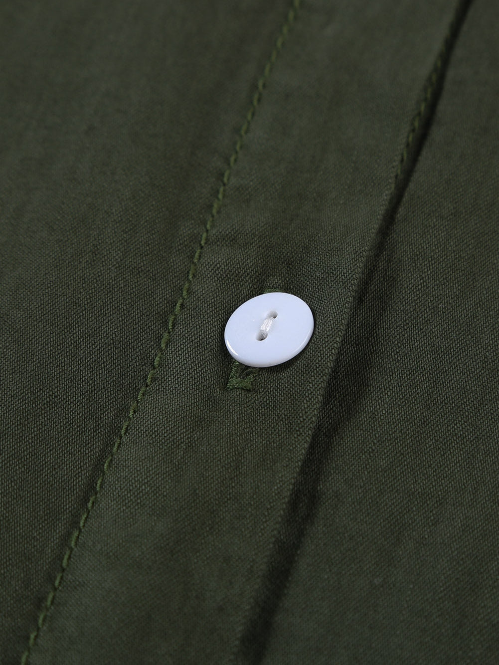 Green Casual Denim Shirt with Boyfriend Style