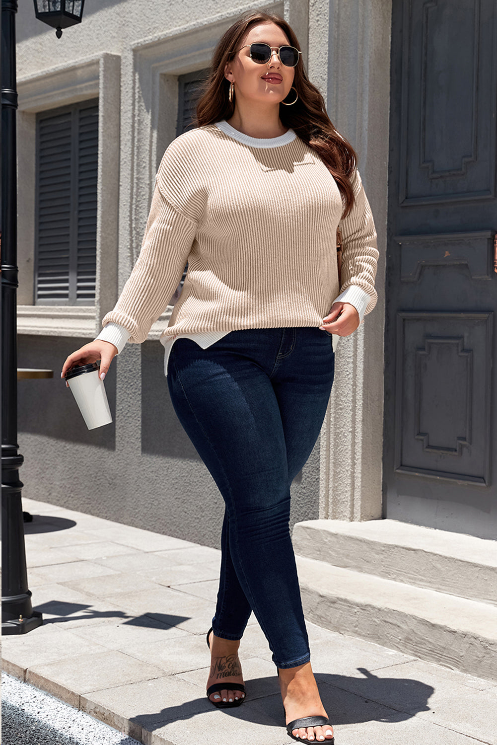 plus size casual sweater