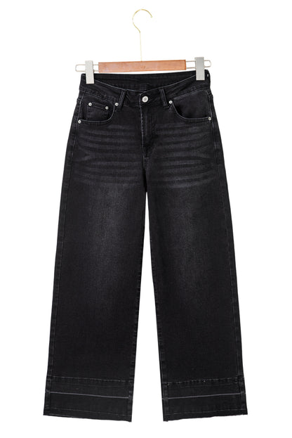 cropped loose jeans