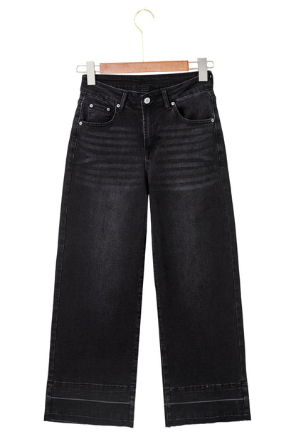 cropped loose jeans