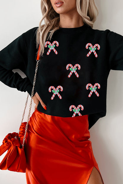 black graphic sweatshirt