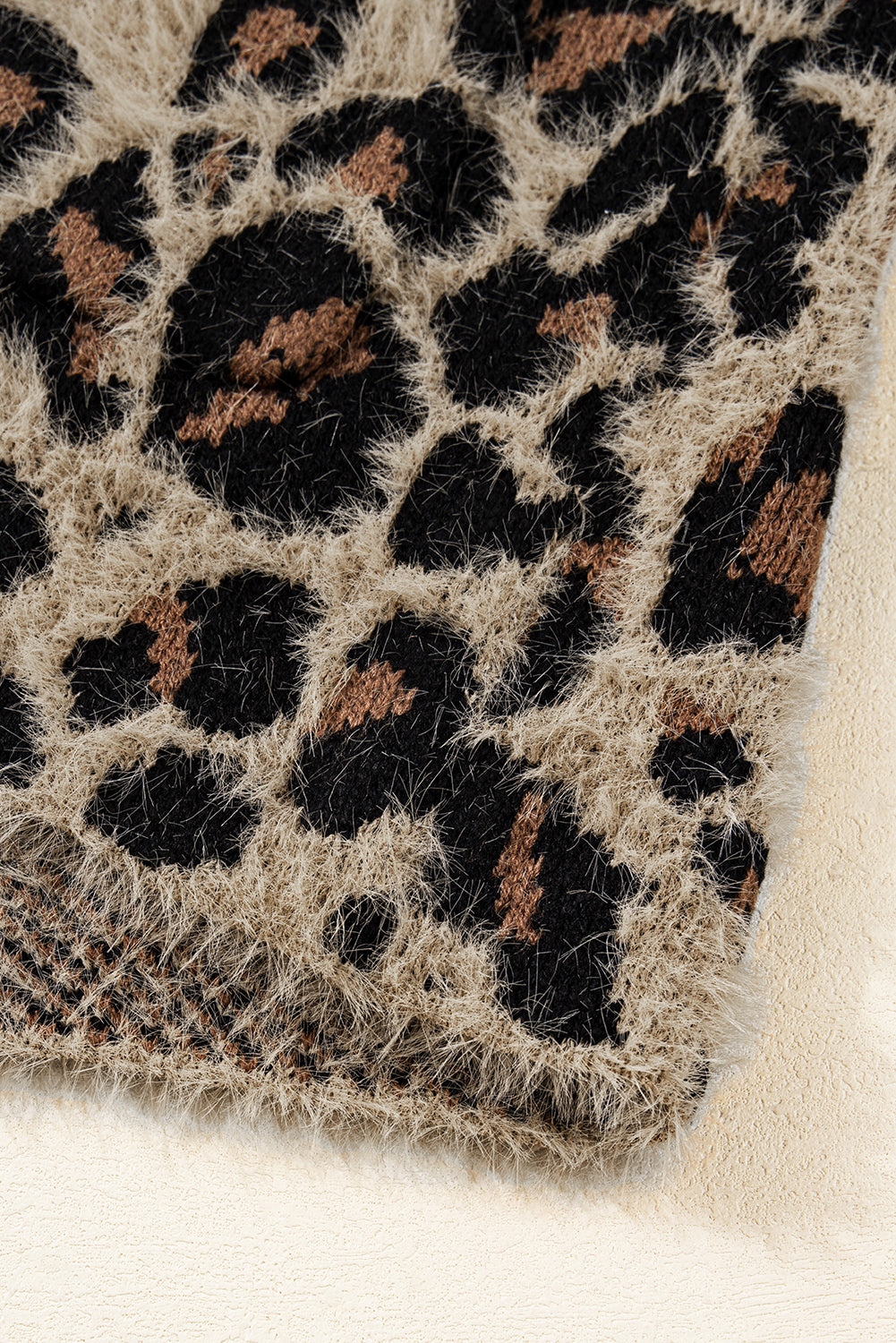 brown leopard cardigan