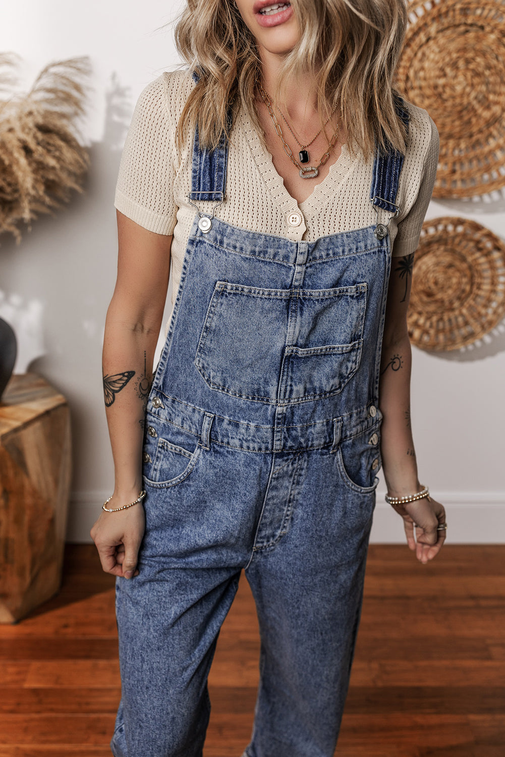 ladies denim jumpsuit