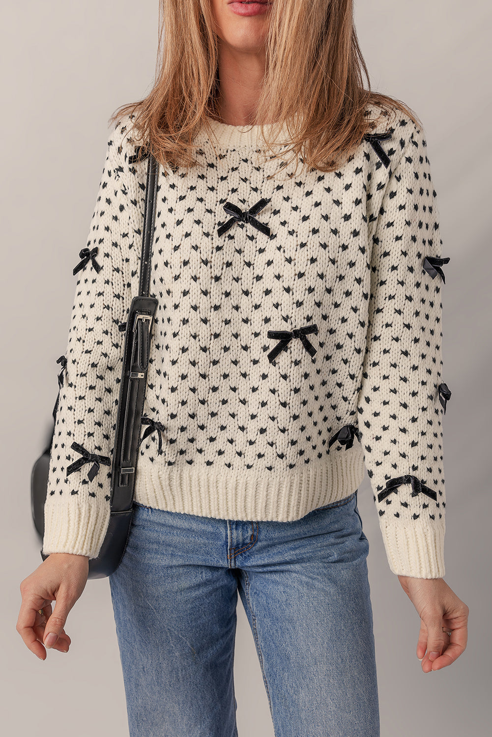 bow sweater womens