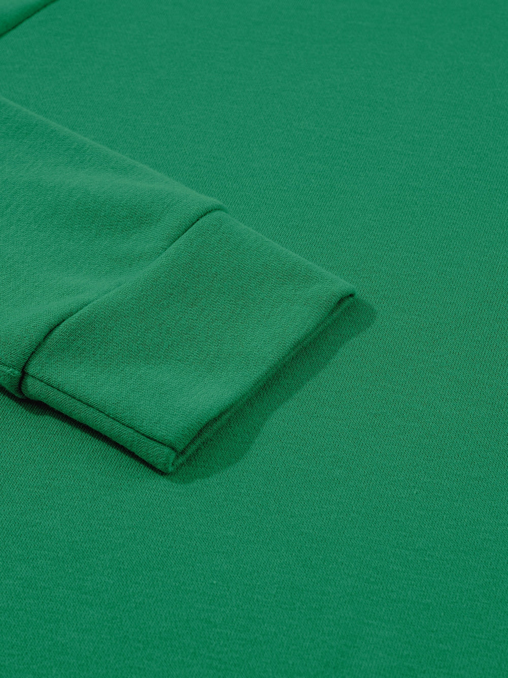 Green Raglan Sleeve Sweatshirt with Round Neck