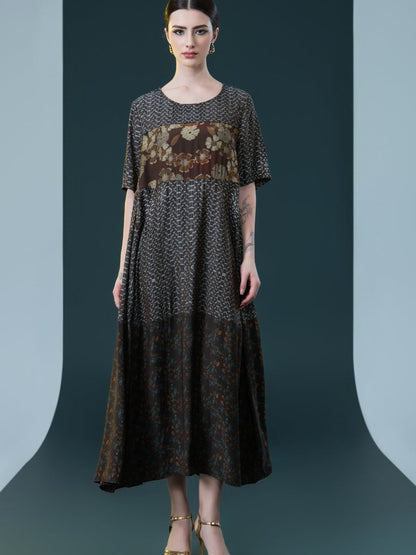 Elegant Bohemian Floral Maxi Dress