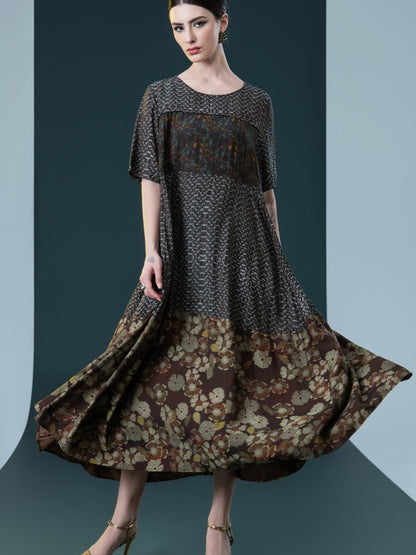 Elegant Bohemian Floral Maxi Dress