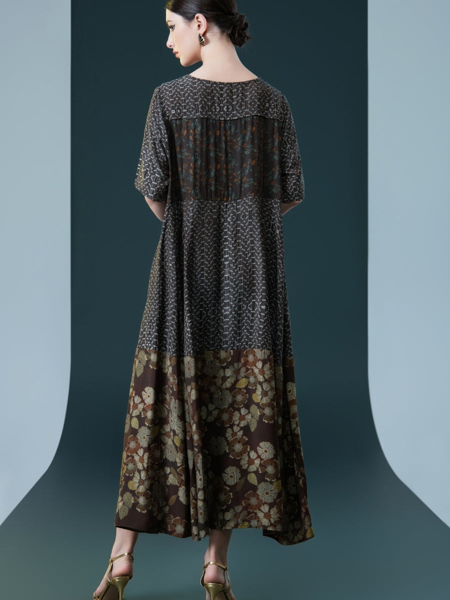 Elegant Bohemian Floral Maxi Dress