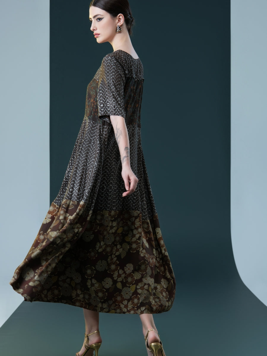 Elegant Bohemian Floral Maxi Dress