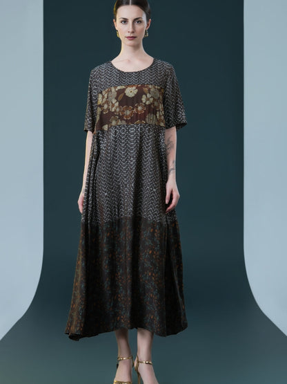 Elegant Bohemian Floral Maxi Dress