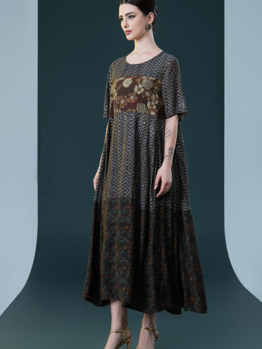 Elegant Bohemian Floral Maxi Dress