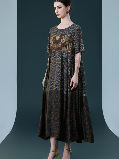 Elegant Bohemian Floral Maxi Dress