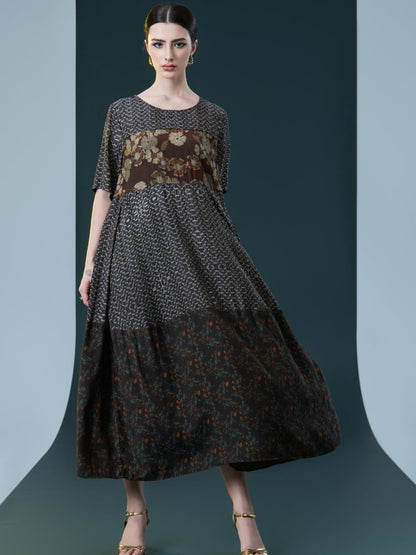 Elegant Bohemian Floral Maxi Dress