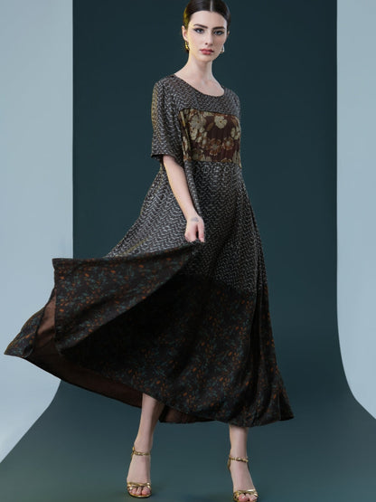 Elegant Bohemian Floral Maxi Dress