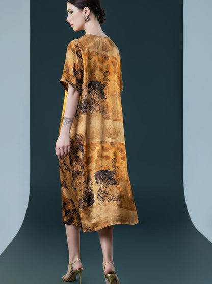 Vintage Inspired V-Neck Midi Dress